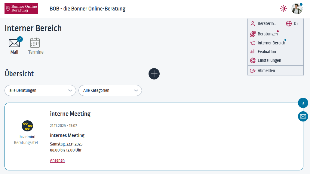 AYGOnet Modul „interne Kommunikation“ AYGOnet Modul „interne Kommunikation“